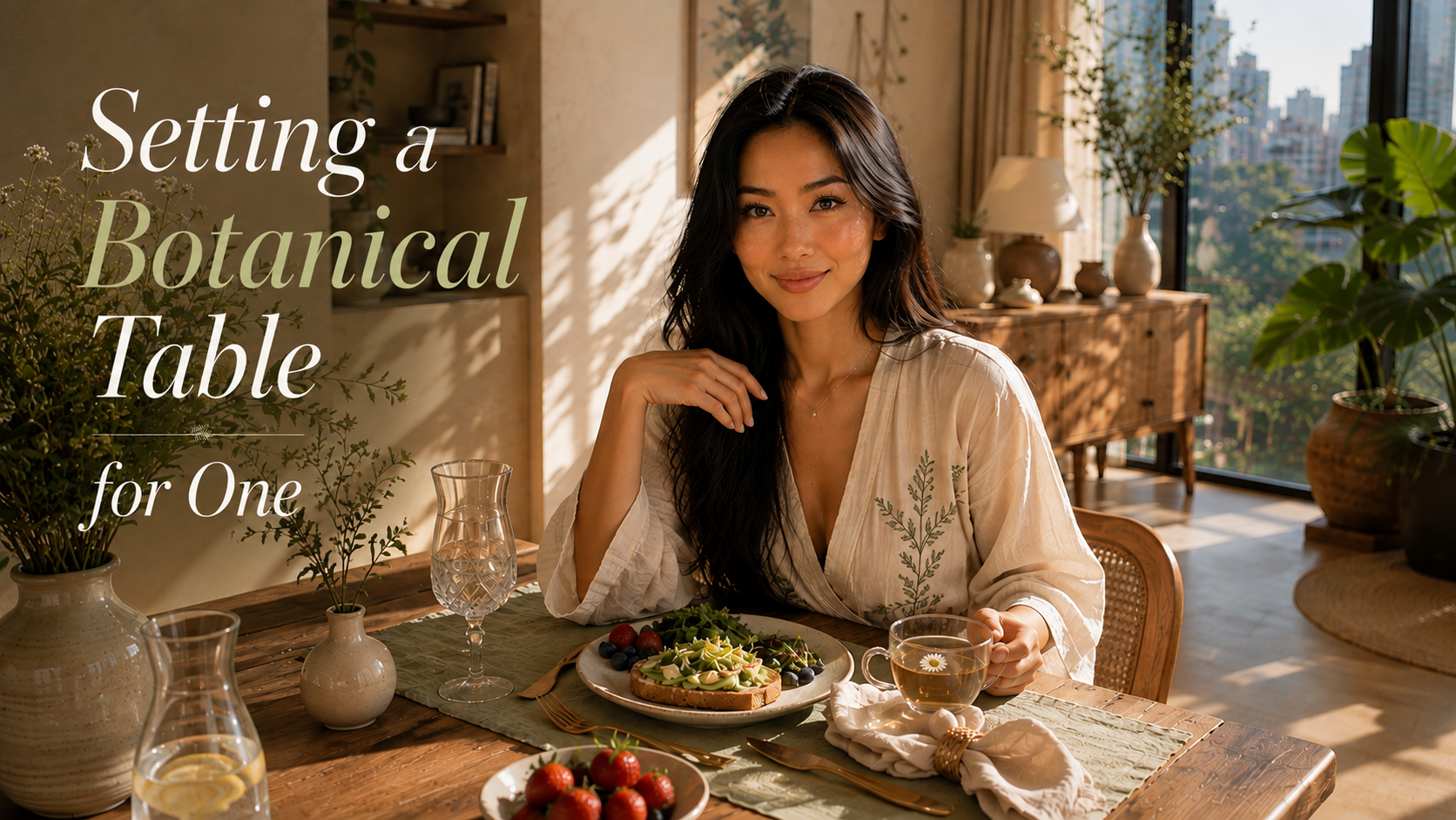 Setting a Botanical Table for One